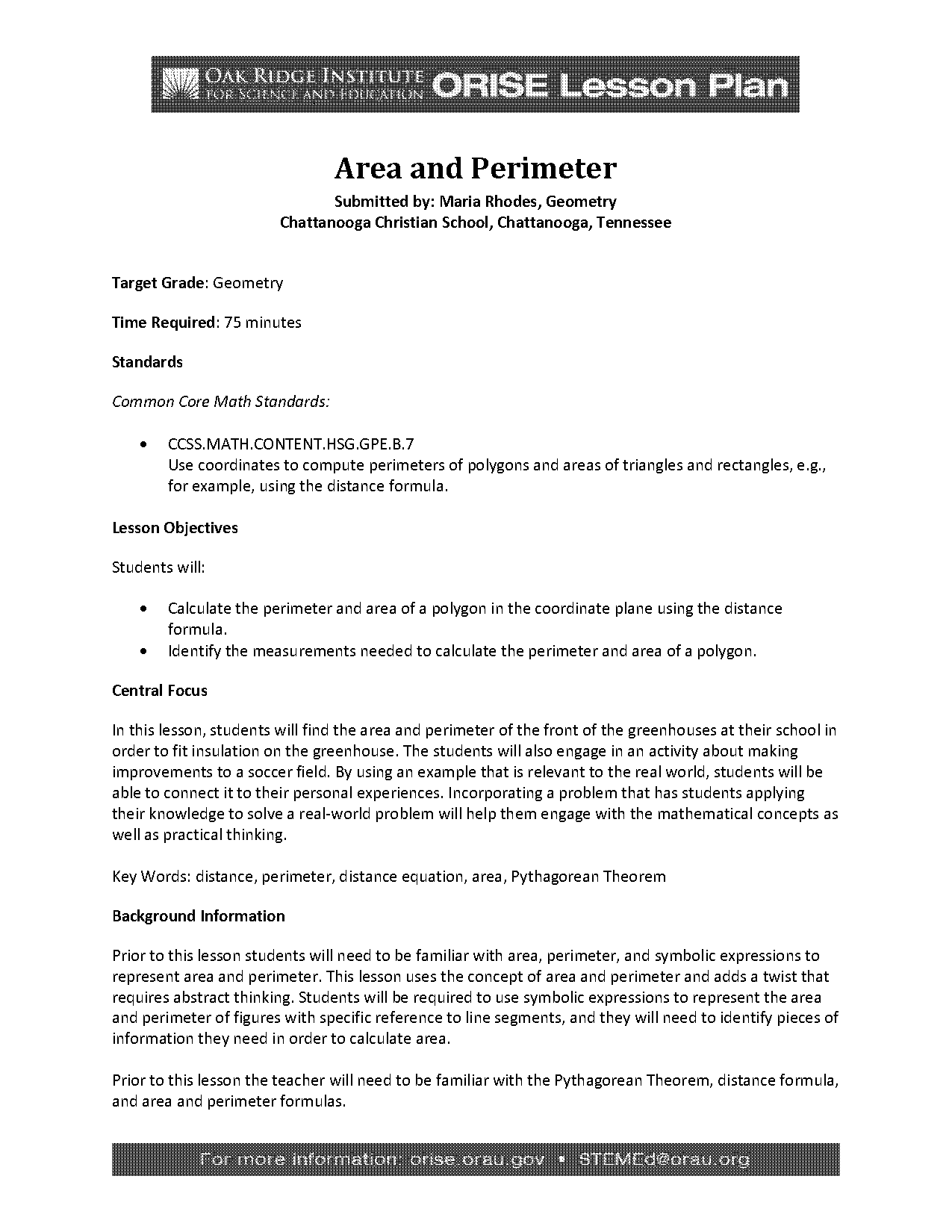 area and perimeter coordinate plane worksheet