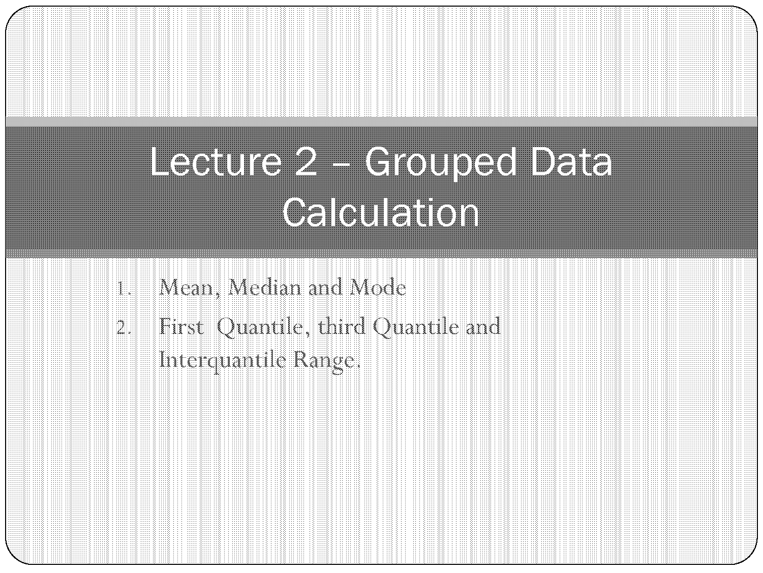 frequency distribution table for ungrouped data worksheet