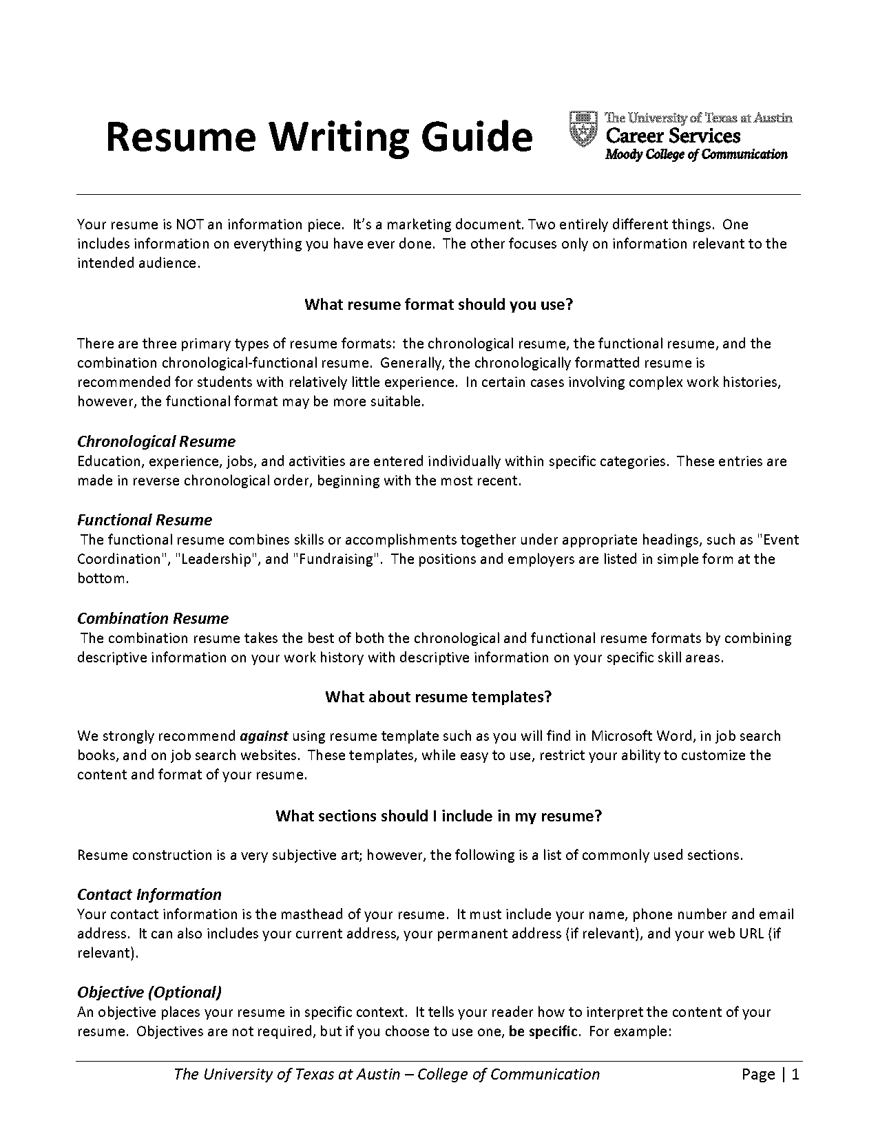 creative and professional resume