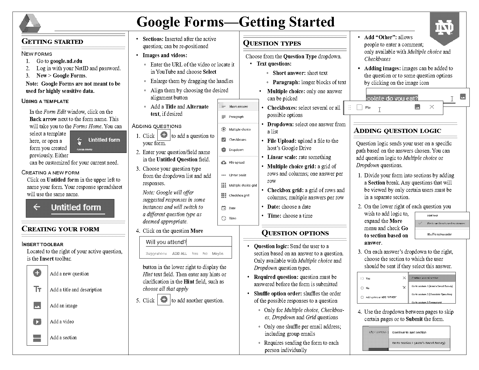 google forms grid question