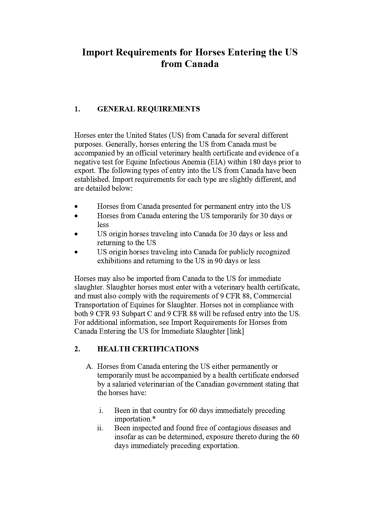 requirements for us minors crossing into canada by land