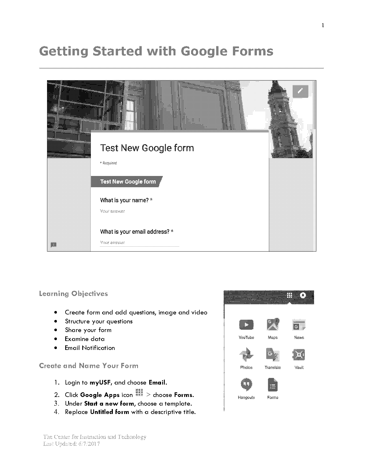 google forms grid question