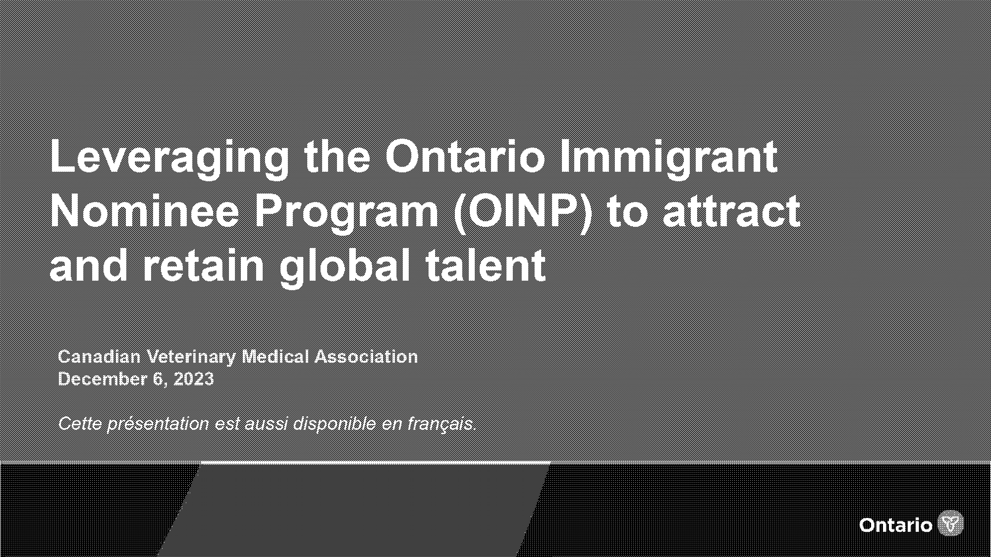 ontario immigrant nominee program requirements