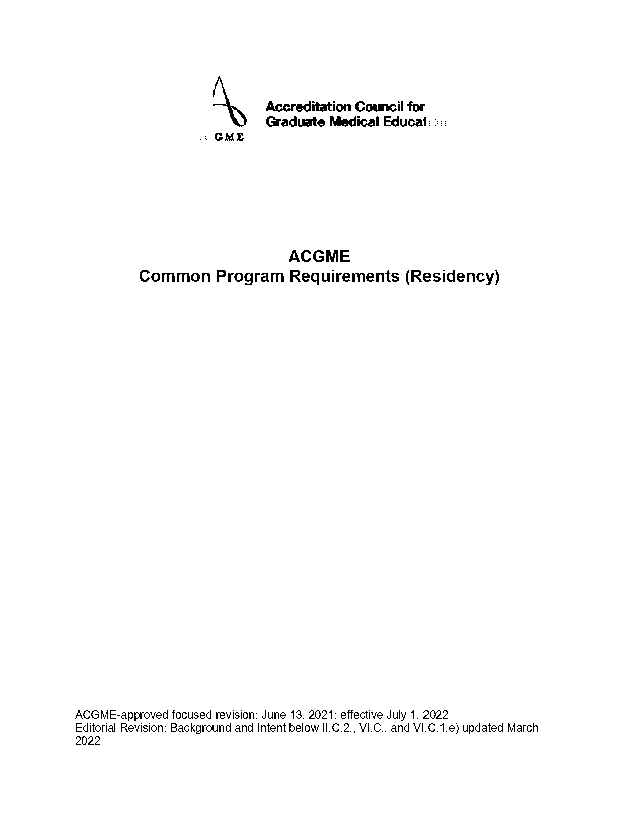 common program requirements acgmge