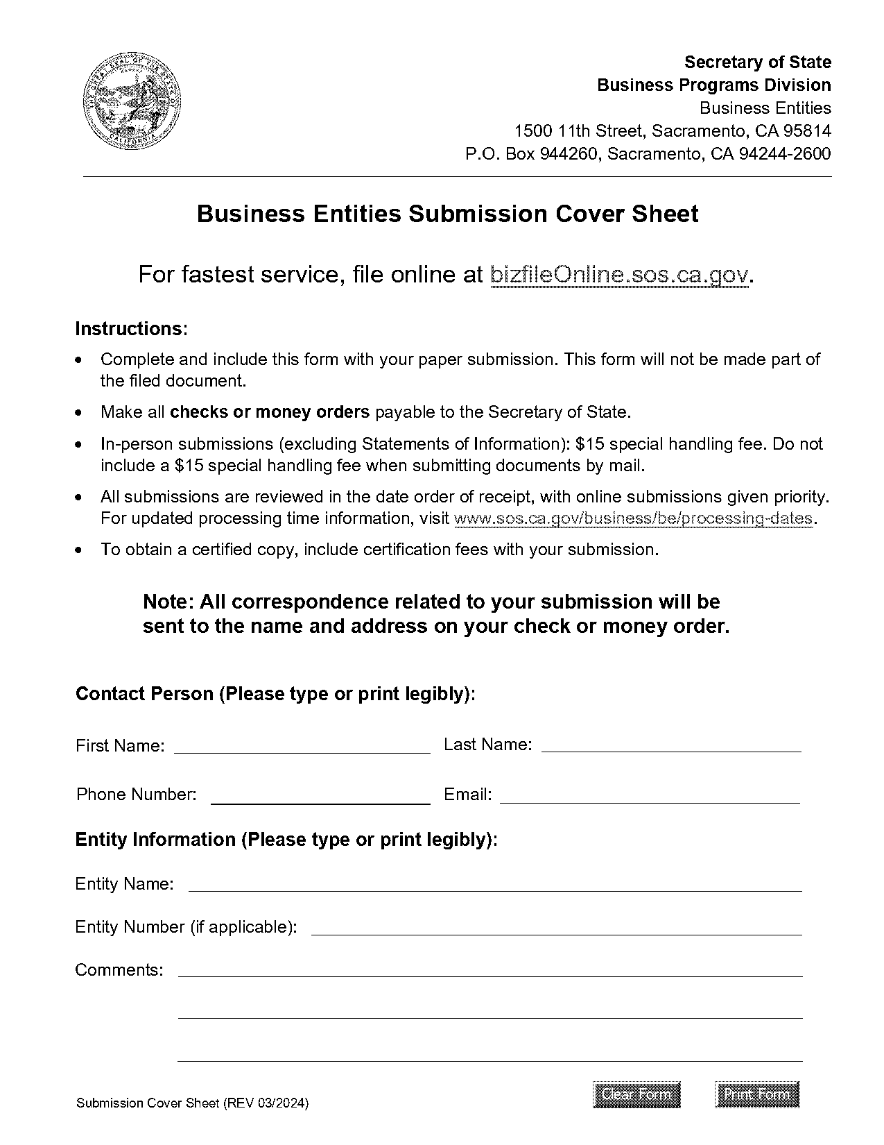 foreign name form for florida pdf