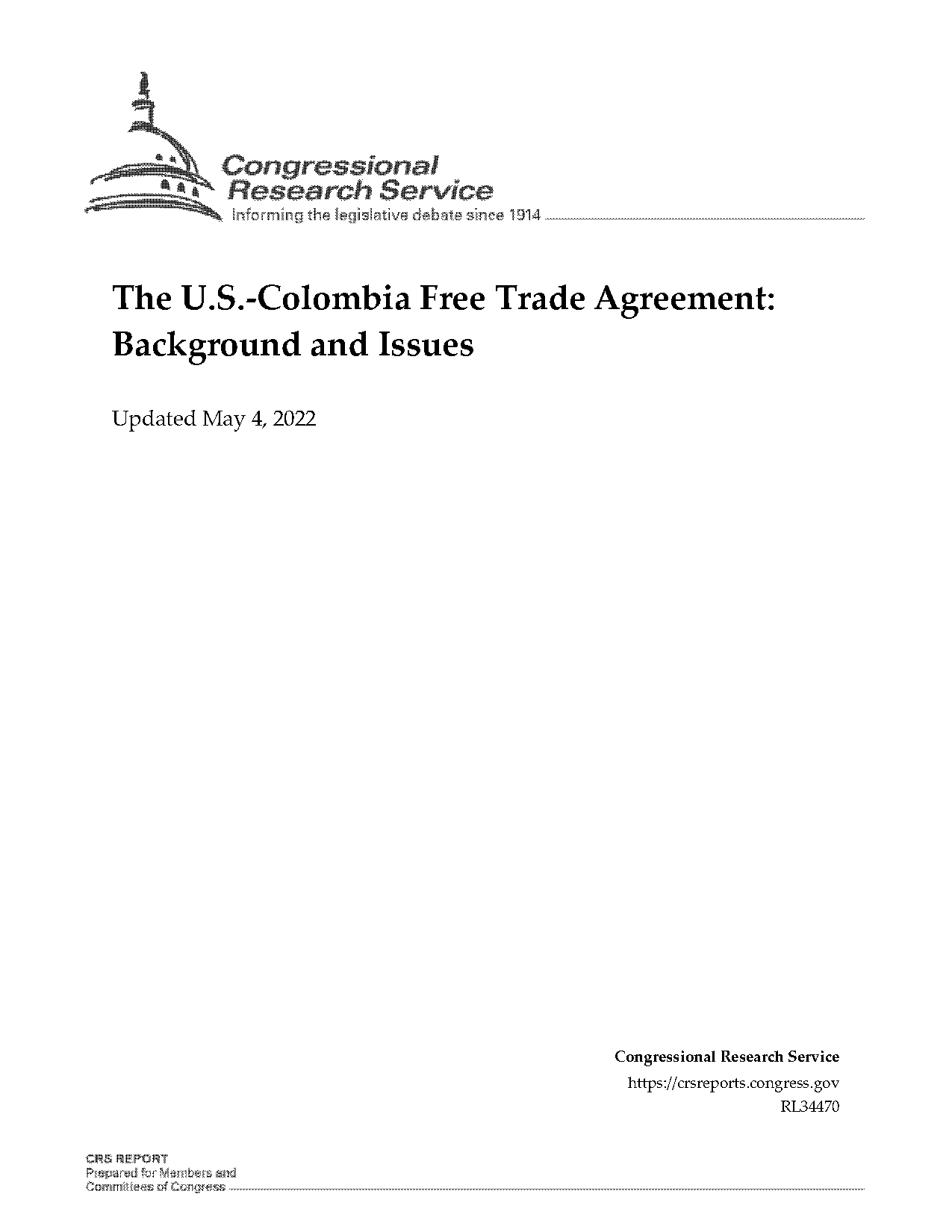 free trade agreement colombia and us