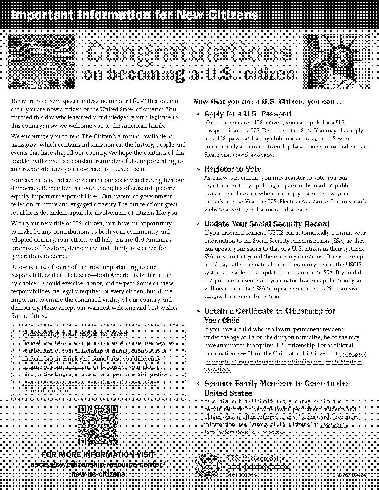 form for social security card for change in citizenship status