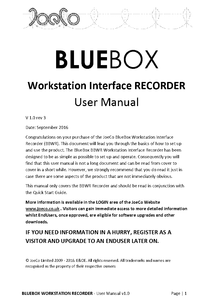 blue box on word document