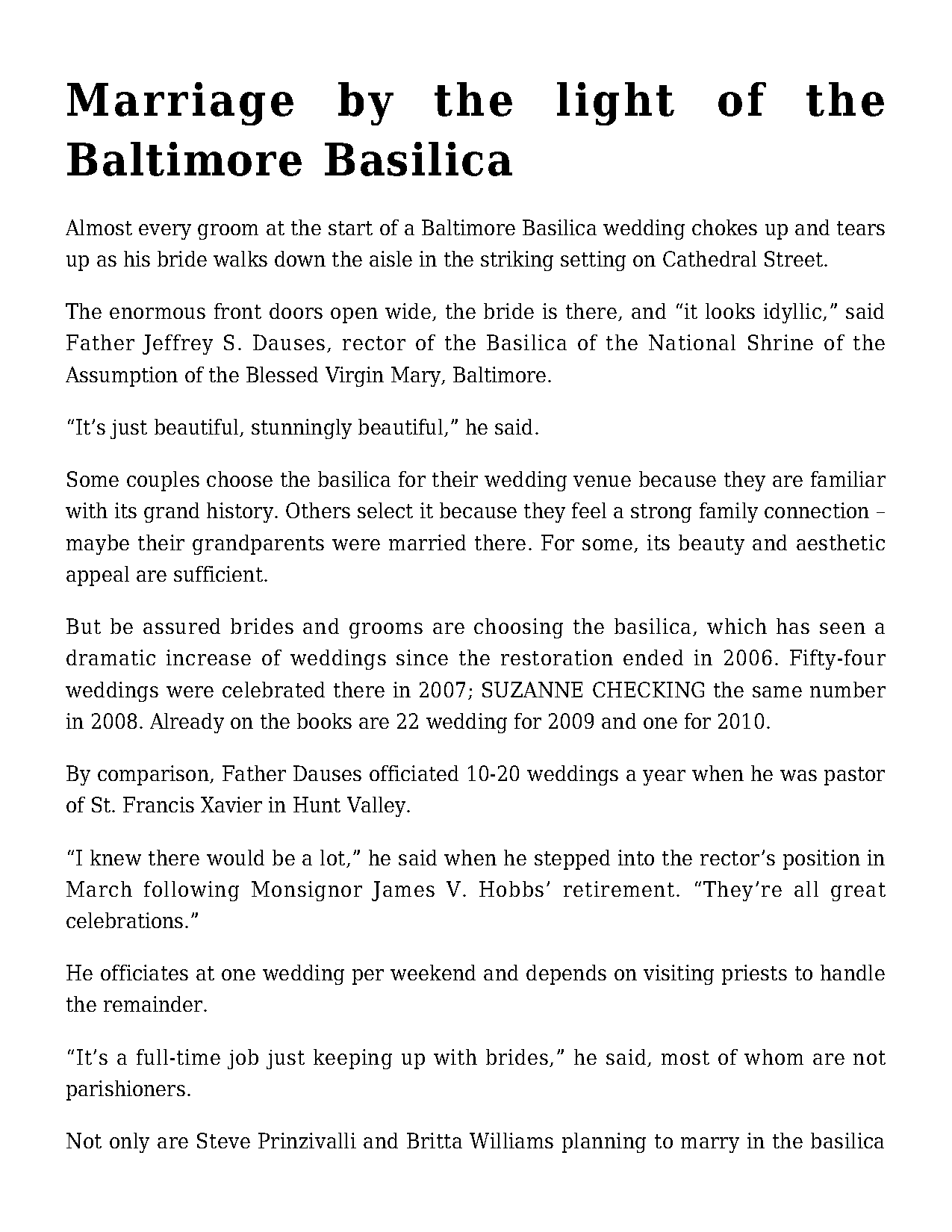 basilica baltimore church mass schedule