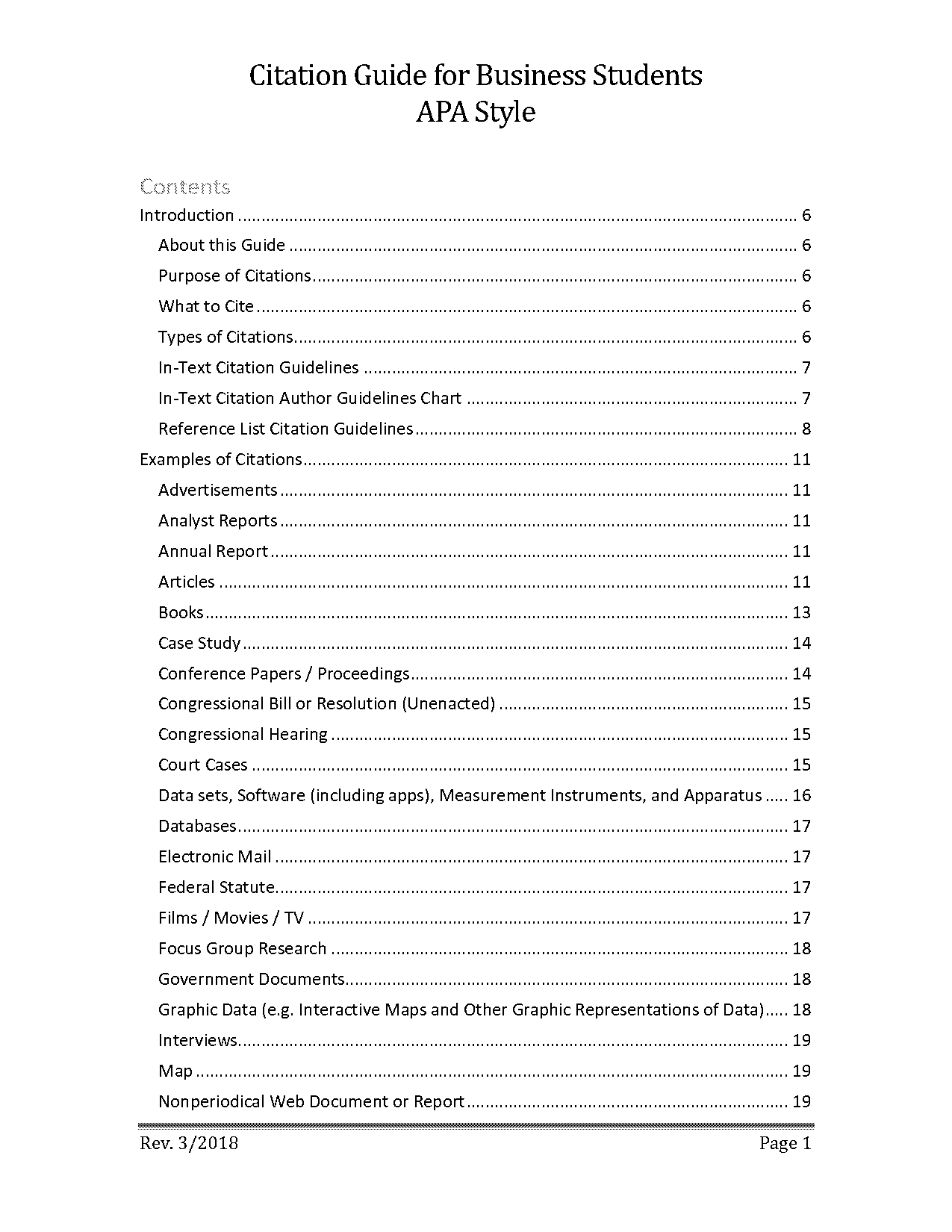 report reference apa style