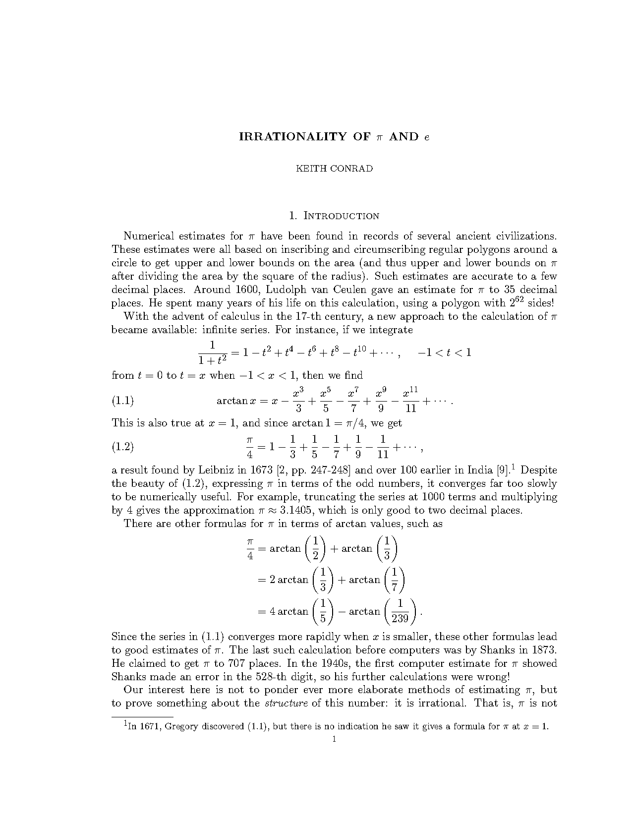 how to write irrational number in proof