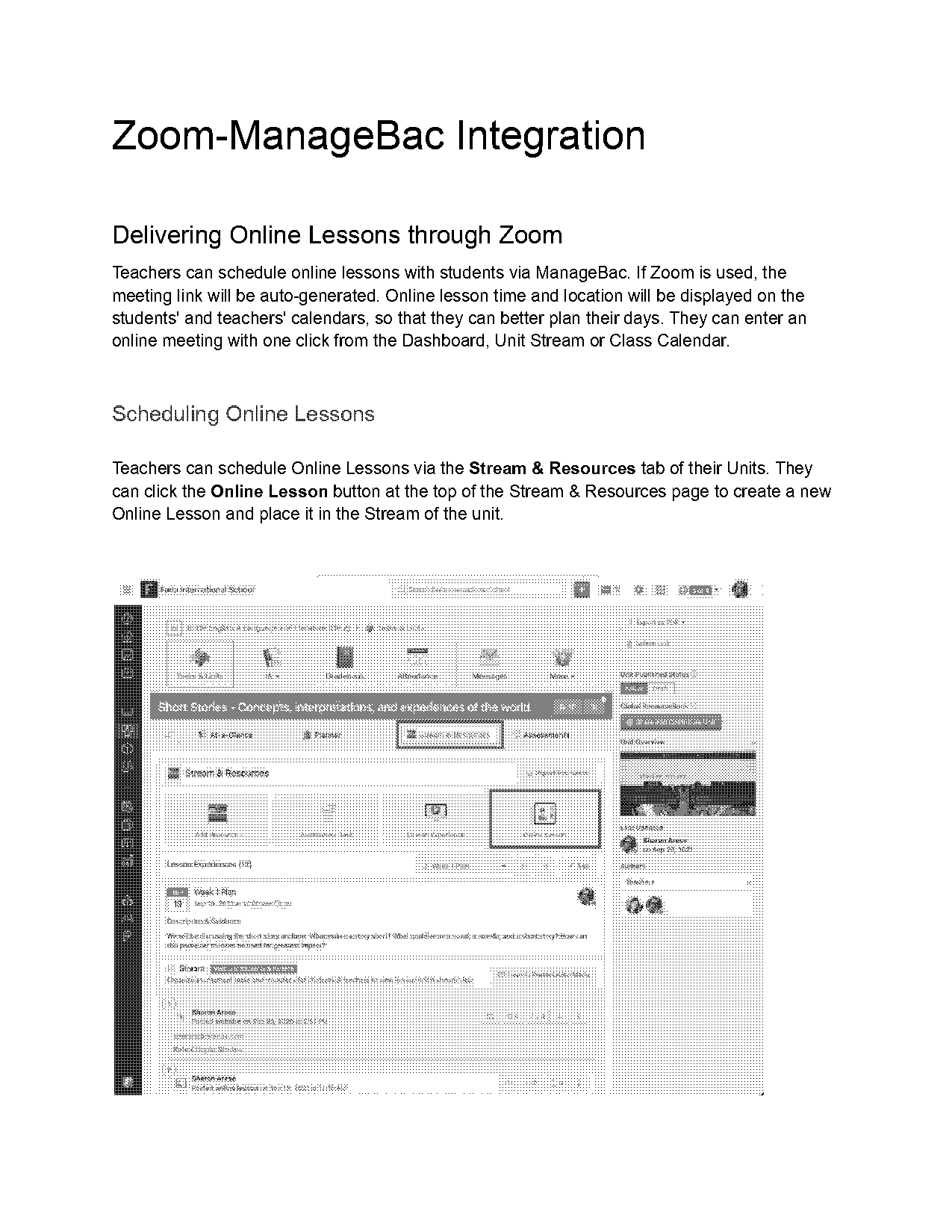 bac group class schedule