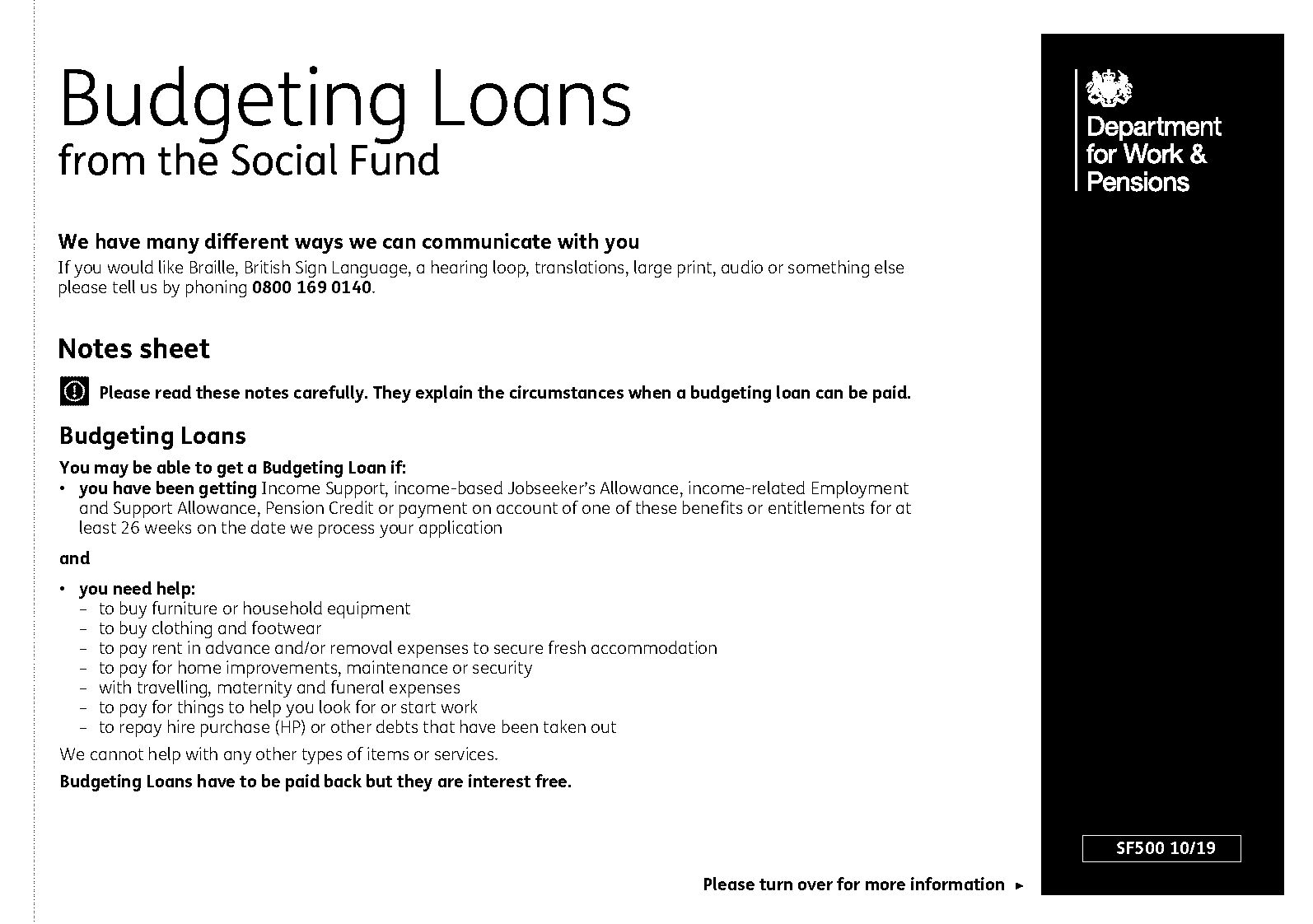 online application for budgeting loan