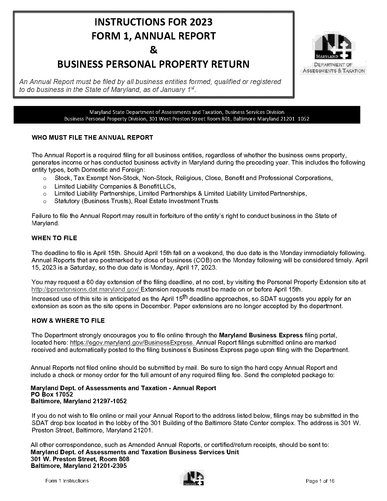 change of property title report show on tax form