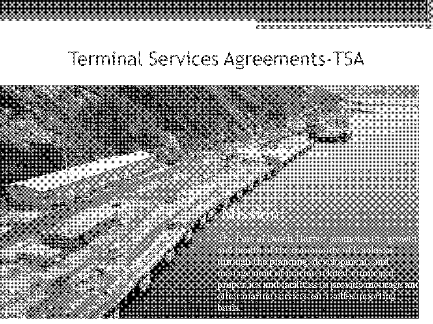 marine terminal services agreement