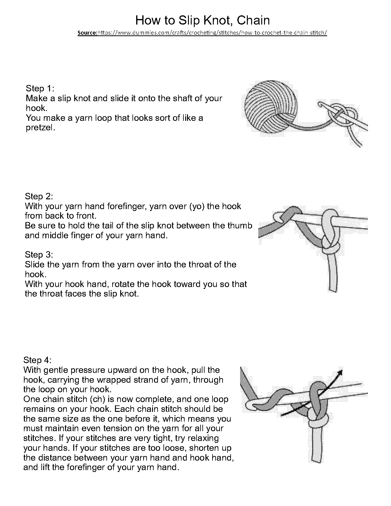 how to crochet step by step instructions