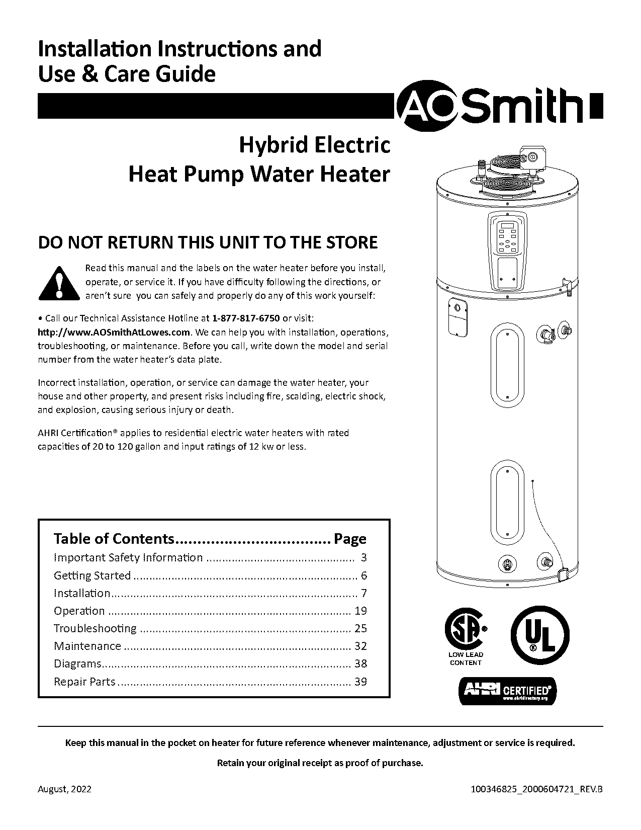 electrical terms connect to cold side