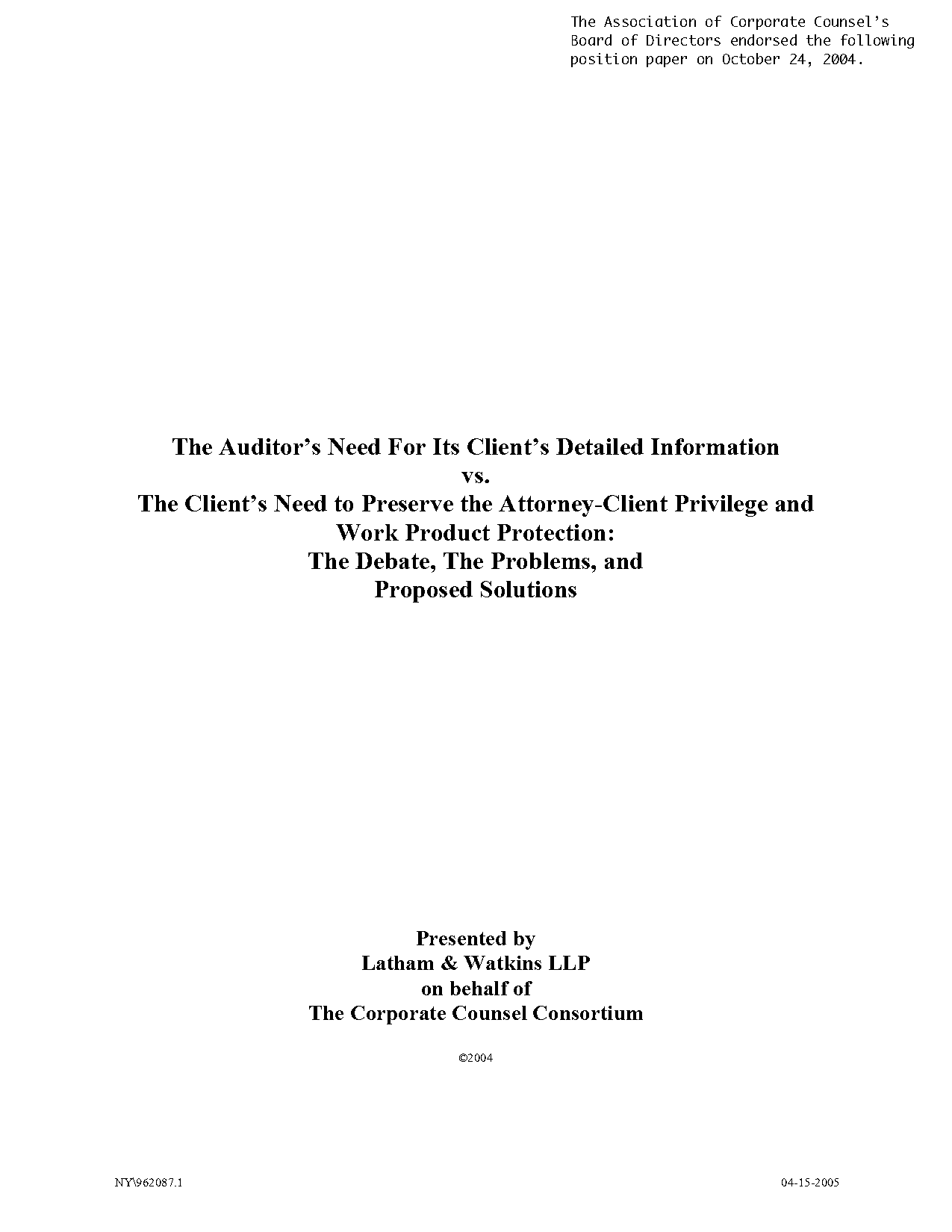 can auditor recommend product to client