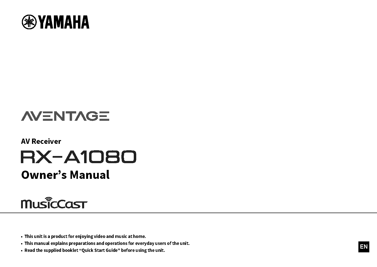 what does f presence on yamaha receiver