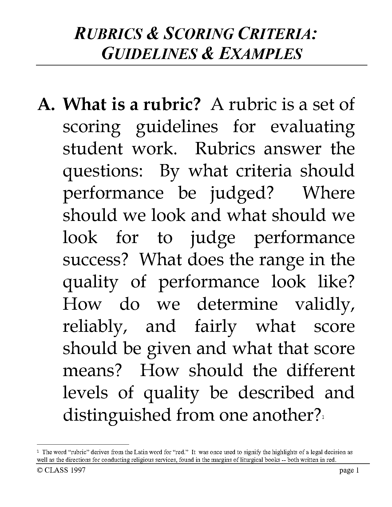 criteria satisfaction pattern speech