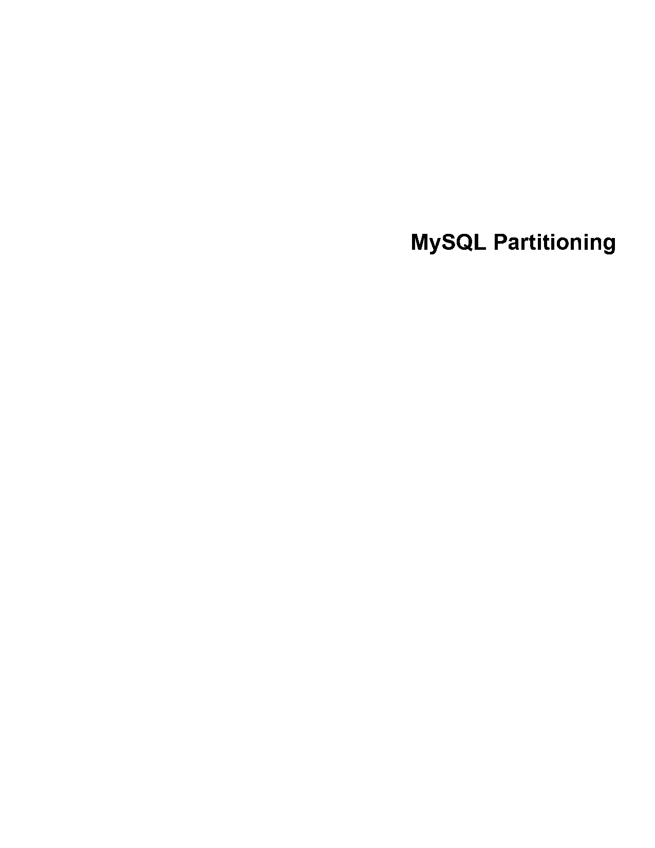 create partition table mysql