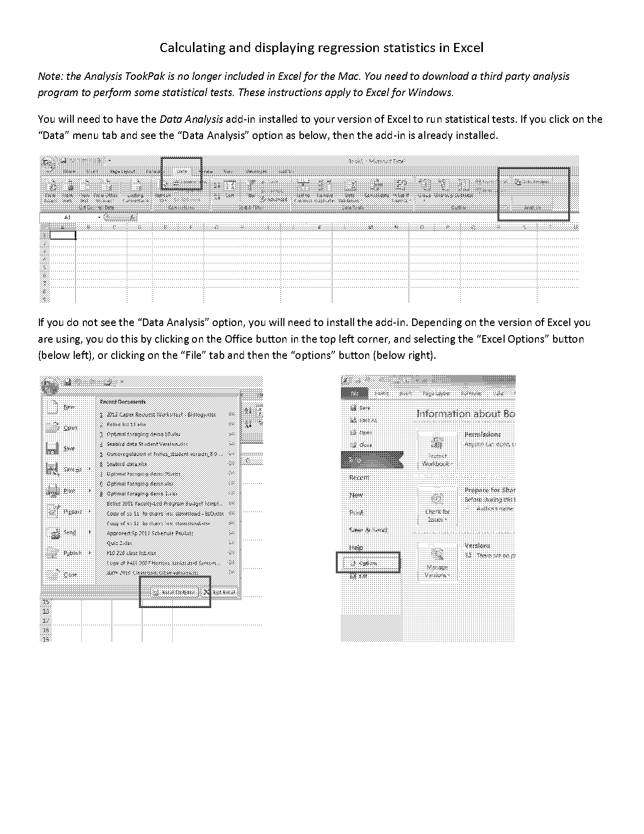 excel display functions on spreadsheet