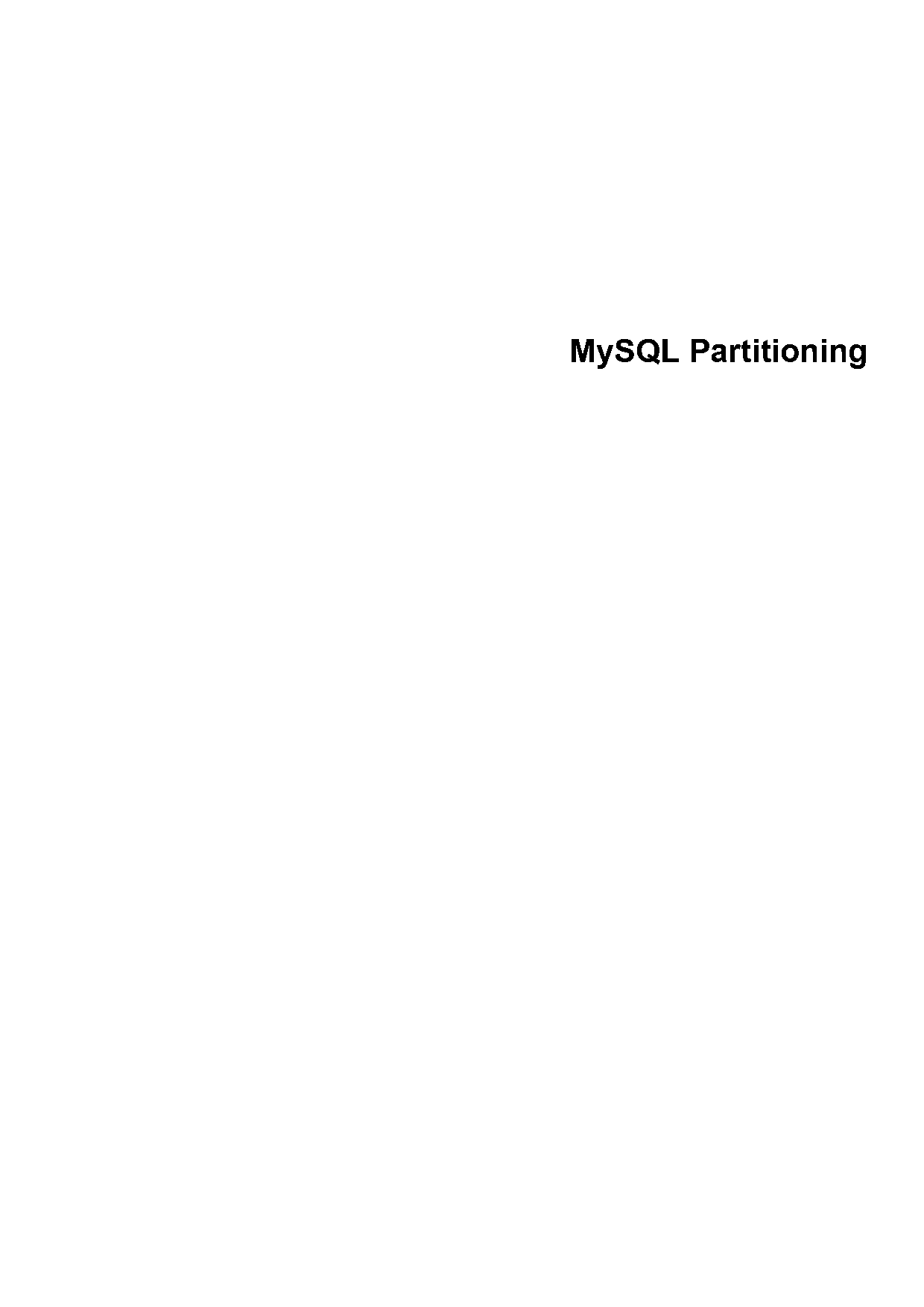 create partition table mysql