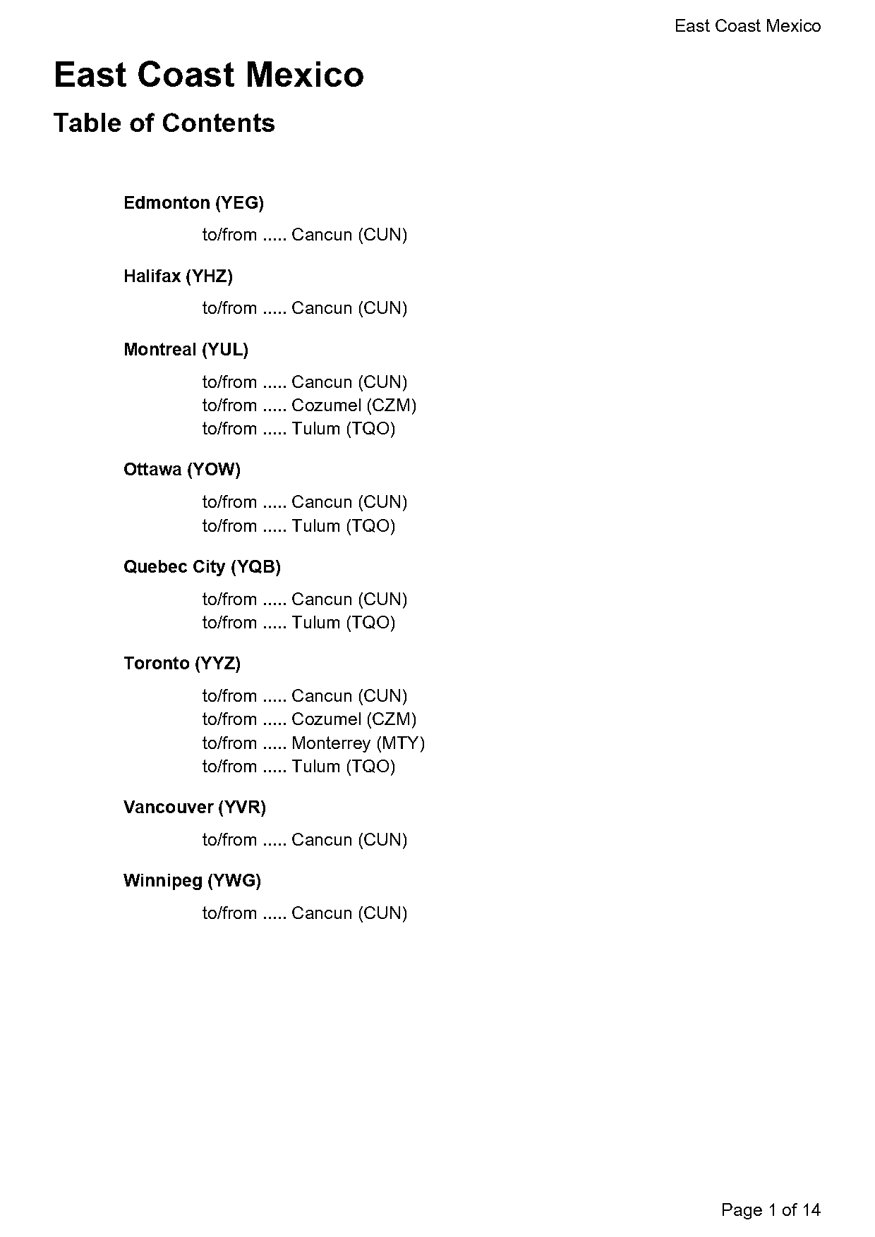 air canada flight schedule toronto to ottawa