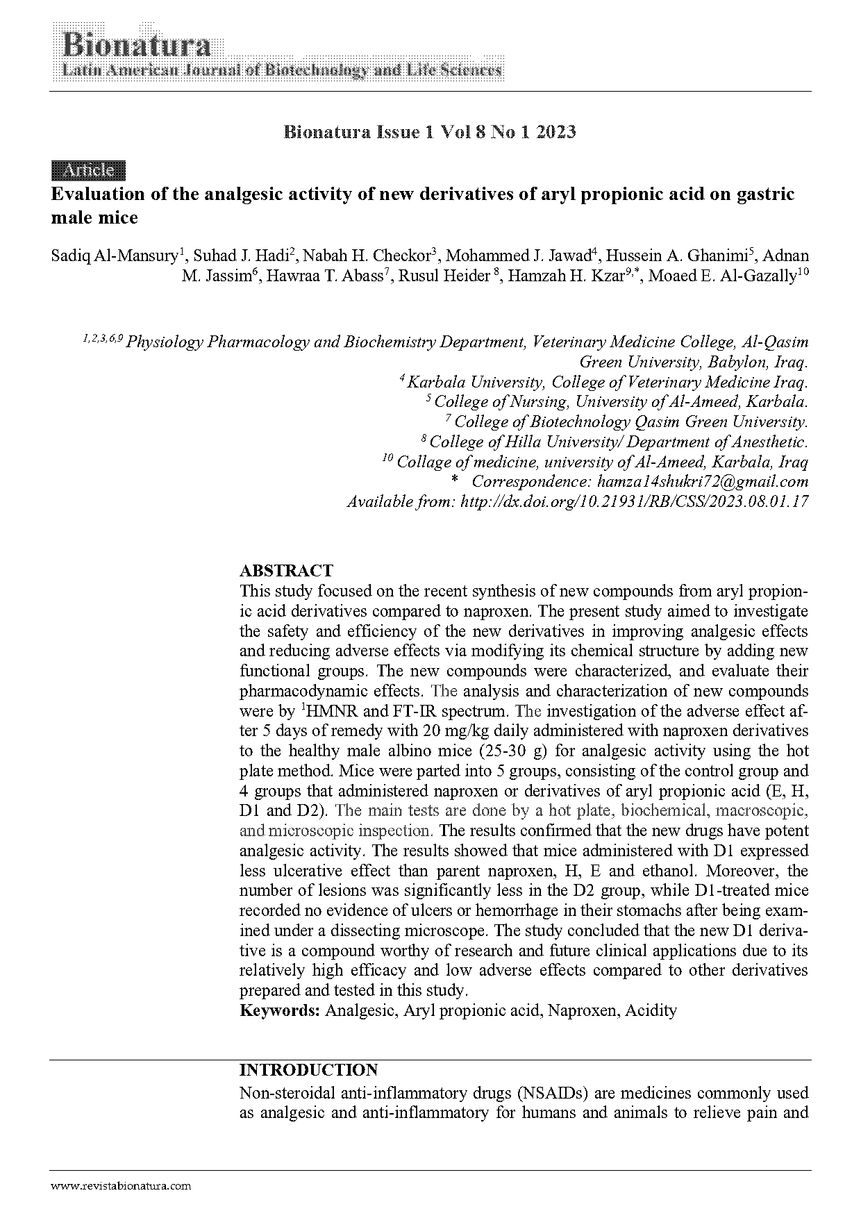 evaluation of analgesic activity by hot plate method