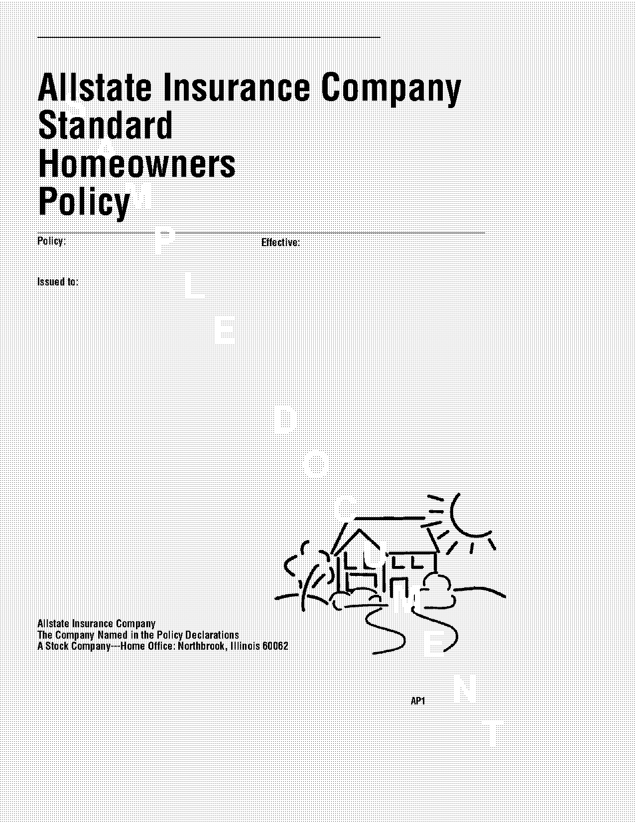 allstate sample document landlord insurance policy sample document