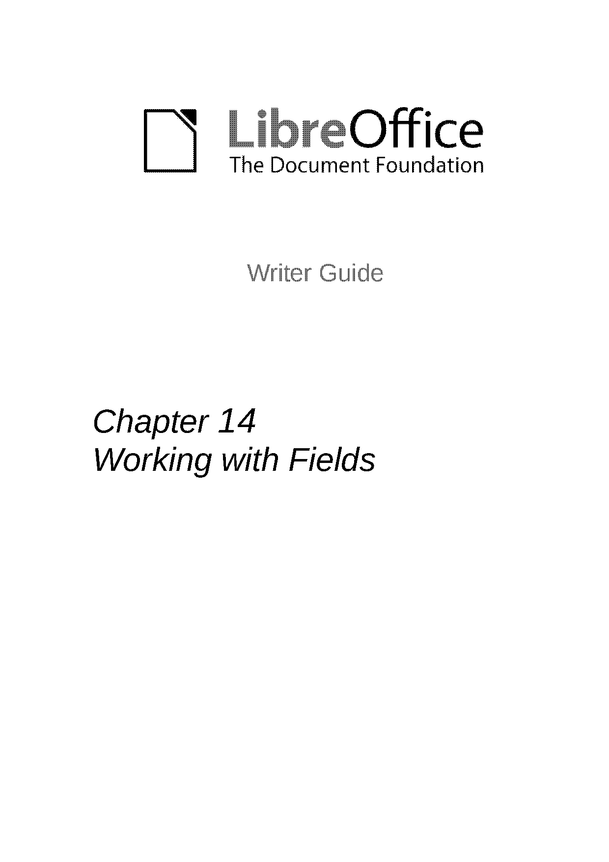 data fields in a libreoffice writer document