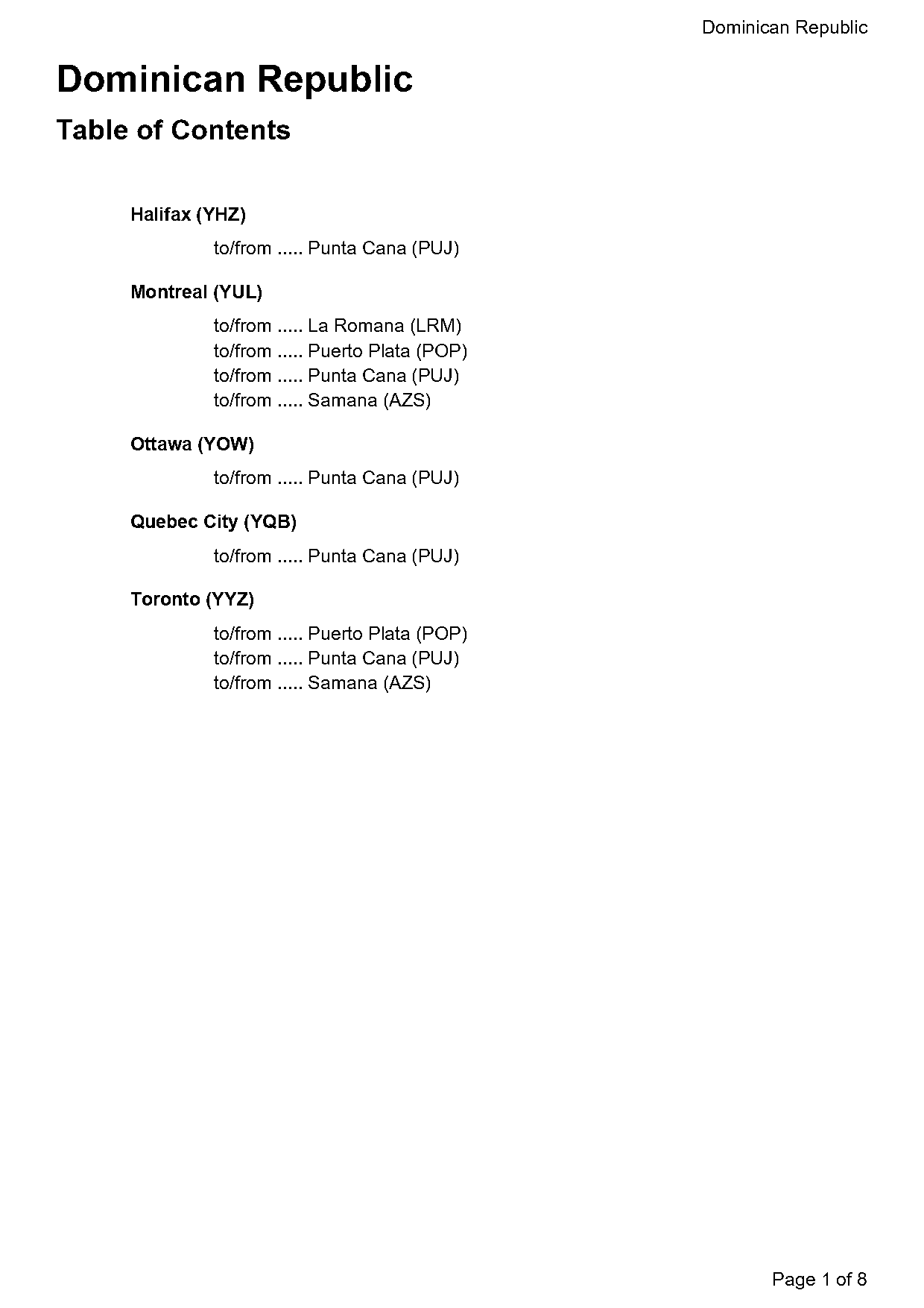 air canada flight schedule toronto to ottawa