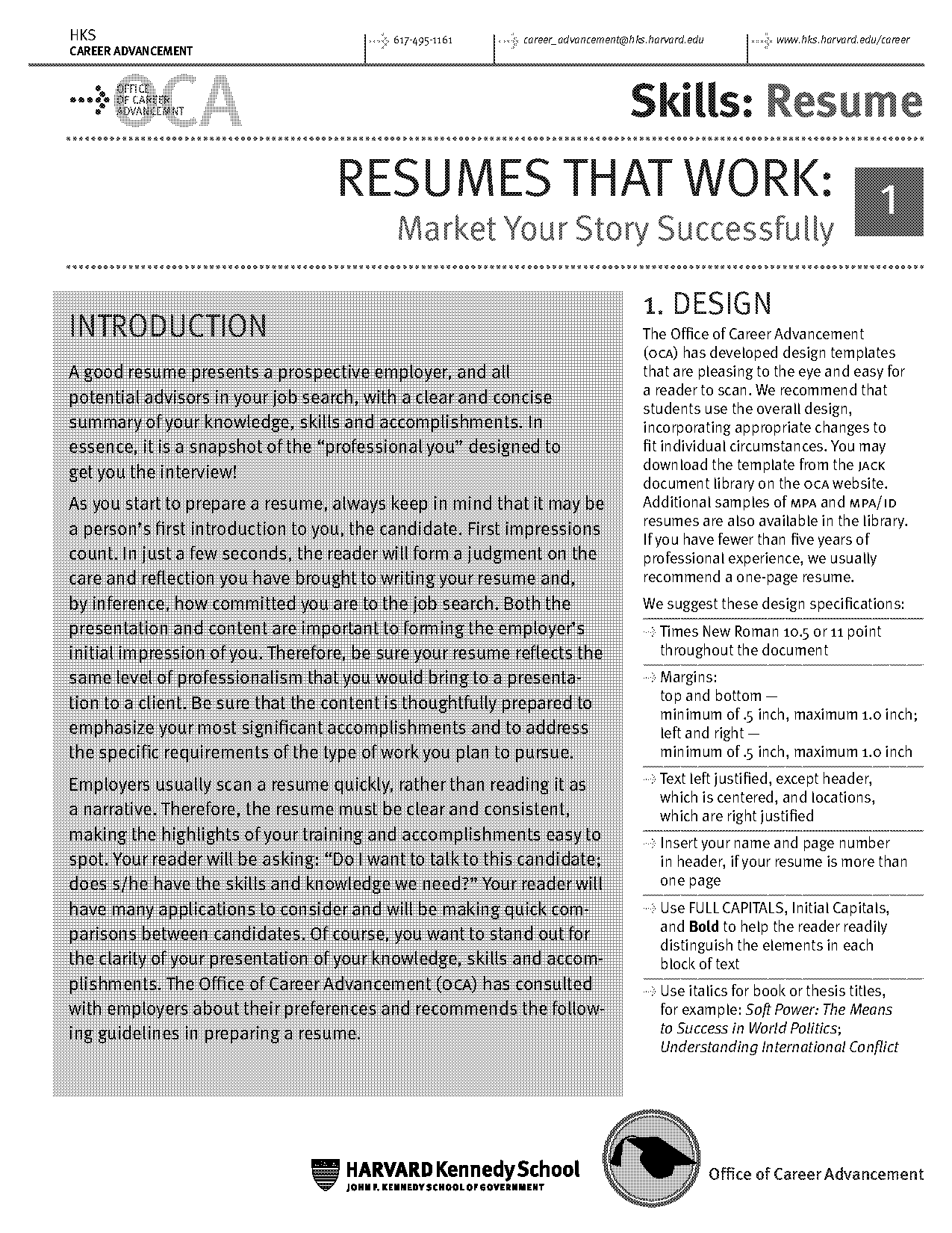 office jobs on resumes