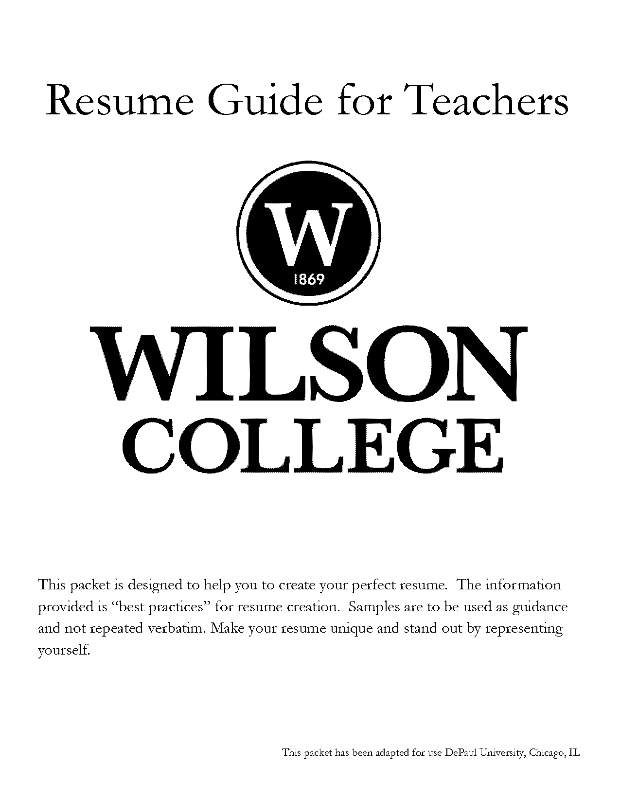 best sample resume for teachers