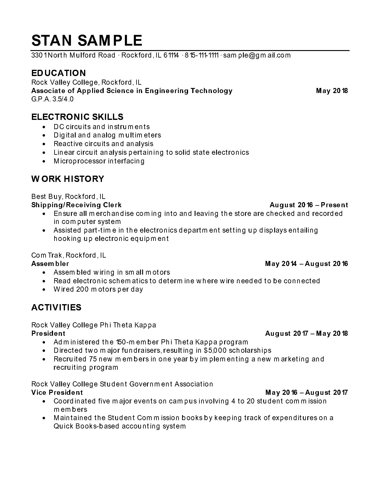 sample resume for student nurse